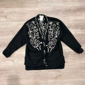 RARE! Kansai 02 Bedazzled Cardigan Size L shrunk